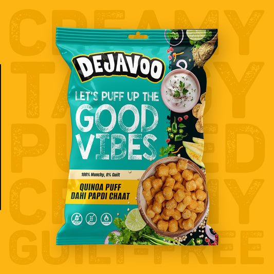 Quinoa Puff -  Dahi Papdi Chaat